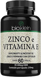 Zinco + Vitamina E 400mg (60 caps)
