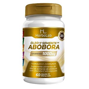 Óleo De Semente . Abóbora 60 Caps - Herbolab