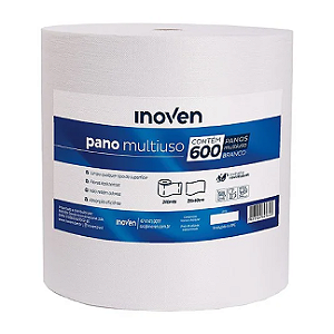 PANO MULTIUSO 28CMX240M 35GR 600 PANOS BRANCO INOVEN