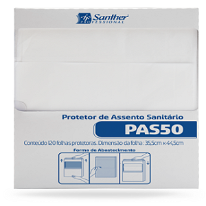 PROTETOR DE ASSENTO SANITÁRIO 120 FOLHAS