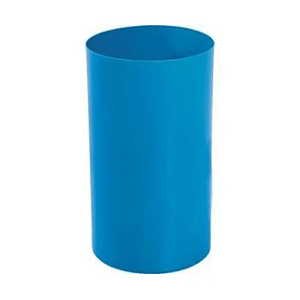 CESTO PLÁSTICO COM 50 CM DE ALTURA. CAPACIDADE: 22 L. COR: AZUL