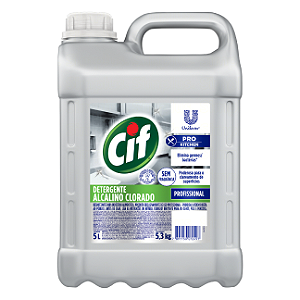 CIF DETERGENTE ALCALINO CLORADO SEM PERFUME 5L