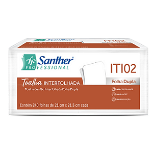 PAPEL TOALHA INTERFOLHA FOLHA DUPLA 2 DOBRAS 2400 FOLHAS  INOVATTA ITI02