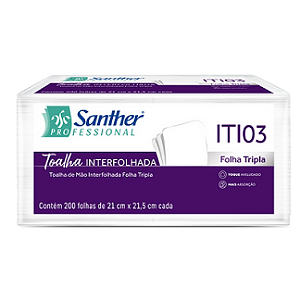 PAPEL TOALHA INTERFOLHA FOLHA TRIPLA 2 DOBRAS 2400 FOLHAS  INOVATTA ITI03
