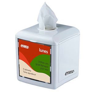 DISPENSER DE GUARDANAPO DE MESA BRANCO LUNES DESIGN