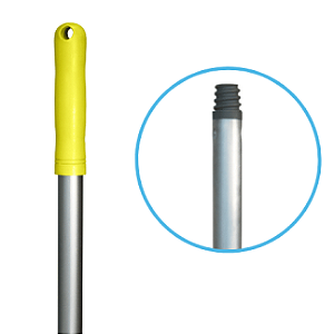 CABO ALUMÍNIO FOSCO 150CMX22MM - PUNHO AMARELO E ROSCA KUNBER