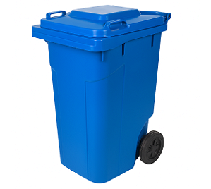 CONTEINER 240L C/ RODAS AZUL PLESTIN