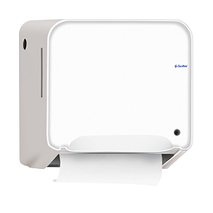DISPENSER PAPEL TOALHA BOBINA BRANCO QUARTZ