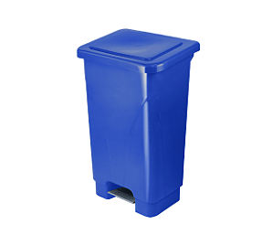 LIXEIRA COM PEDAL 100 LTS AZUL PLESTIN