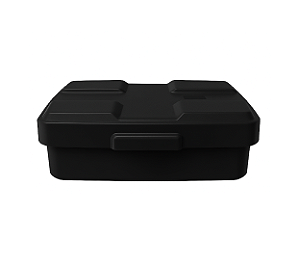 TAMPA P/ CESTO QUADRADO C/ PEDAL 60L PRETO