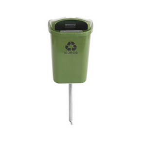 CESTO INDIVIDUAL 50 LITROS COM HASTE DE METAL