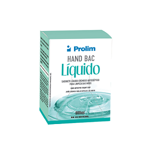 SABONETE ANTISSEPTICO LIQUIDO/GEL 800ML HAND BAC PROLIM REF. 040518100666800