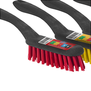 ESCOVA VERMELHA 5S CERDAS GROSSA - REF: 148.1