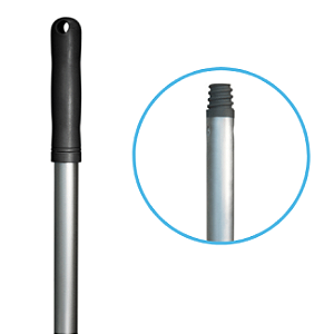 CABO ALUMÍNIO FOSCO 150CMX22MM - PUNHO PRETO E ROSCA  KUNBER