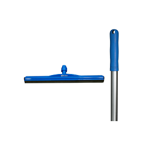 CONJUNTO RODO INDUSTRIAL 45CM E CABO DE ALUMÍNIO 140CM PUNHO AZUL