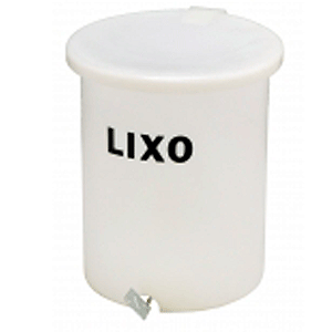 LIXEIRA COM PEDAL 020 LITROS BRANCA BELOSCH