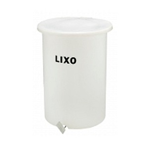 LIXEIRA COM PEDAL 100 LITROS BRANCA BELOSCH