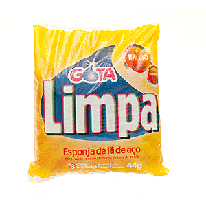 ESPONJA DE AÇO PACOTE C/8 UNIDADES