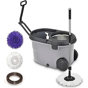 BALDE PERFECT MOP MOVE 360 C/ RODAS - 16 LITROS