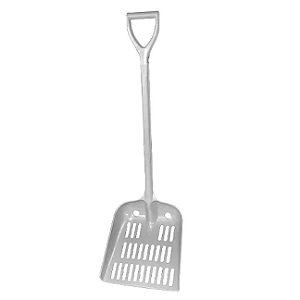 PÁ DE PLASTICO BCA GRANDE C/ ORIFICIOS DRENAGEM  ITALIMPIA