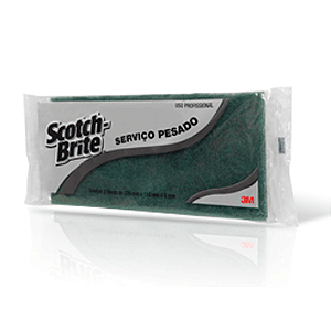 FIBRA SB SERVICO PESADO 110X225MM  - PACOTE 2 UNID - SCOTCH BRITE