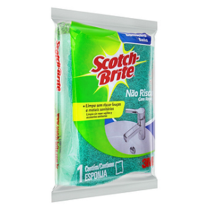ESPONJA SCOTCH BRITE NAO RISCA BANH VERDE  UNID