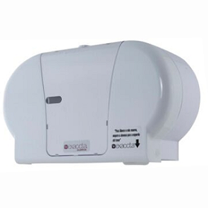 DISPENSER PAPEL HIGIÊNICO ROLÃO DUPLO BRANCO EXACCTA REF. E-DHRD028