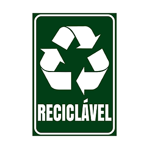 ADESIVO RECICLÁVEL P/ COLETA SELETIVA 15X20CM