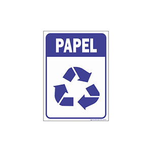 ADESIVO PAPEL P/ COLETA SELETIVA 15X20CM