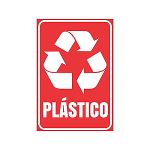 ADESIVO PLÁSTICO P/ COLETA SELETIVA 15X20CM
