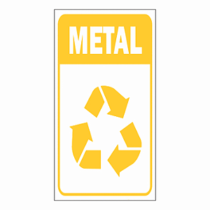 ADESIVO METAL P/COLETA SELETIVA 15X20CM