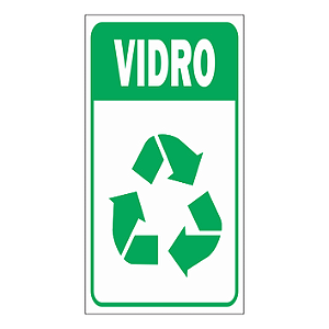 ADESIVO VIDRO P/ COLETA SELETIVA 15X20CM