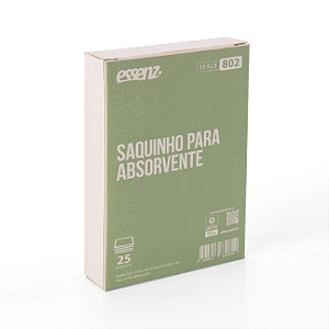 SAQUINHO P/ ABSORVENTE 25UN REF EEALB801 ESSENZ