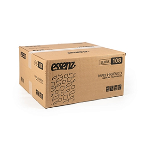 PAPEL HIGIÊNICO ROLÃO FOLHA SIMPLES 8X400M ESSENZ BASIC EBHRS199