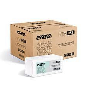PAPEL HIGIÊNICO INTERFOLHA FOLHA DUPLA V-FOLD 10X20CM 9000 FOLHAS ESSENZ
