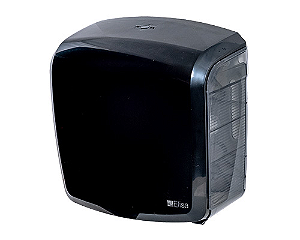 DISPENSER PAPEL TOALHA INTERFOLHA PRETO ELISA