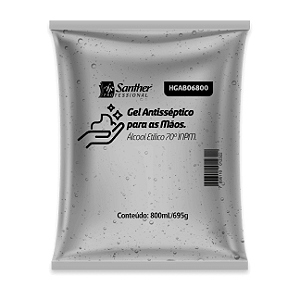 ALCOOL GEL 800ML FREE INOVATTA REF. HGAB06800