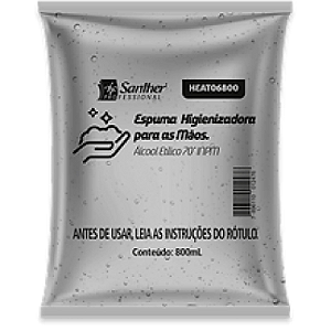 ALCOOL ANTISSEPTICO ESPUMA 800ML TITANIUM SANTHER