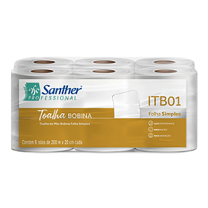 PAPEL TOALHA BOBINA 6X200M INOVATTA ITB01