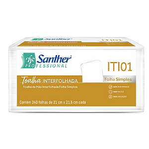 PAPEL TOALHA INTERFOLHA FOLHA SIMPLES 2 DOBRAS 2400 FOLHAS  INOVATTA ITI01