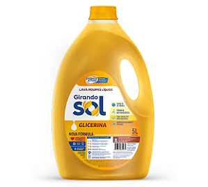 LAVA ROUPAS LÍQUIDO 5L GIRANDO SOL GLICERINA