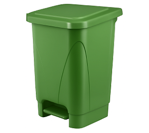 LIXEIRA COM PEDAL 100 LITROS VERDE PLESTIN