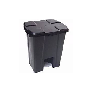 LIXEIRA COM PEDAL 015 LITROS PRETA JSN