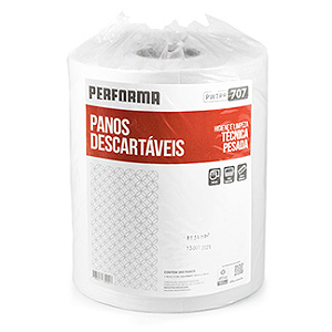 PANO DESCARTAVEL - ROLO -  300 UNIDADES - PARA LIMPEZA PESADA -30X34CM  - BRANCO  - PERFORMA