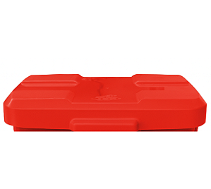 TAMPA P/ CESTO QUADRADO C/ PEDAL 60L VERMELHO
