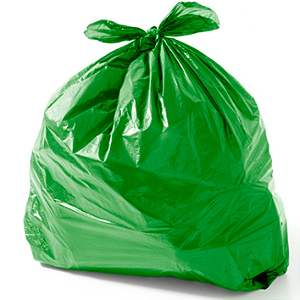 SACO PARA LIXO 100L VERDE 100UN 75X90 - MÉDIO - EQUIV 0,07 JULIETA