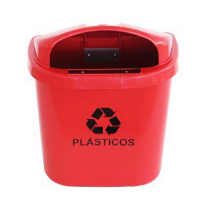 COLETOR PAPELEIRA COM SUPORTE DE METAL 040 LITROS preto,branco,azul,amarelo,vermelho,verde, marrom, laranja,cinza JSN