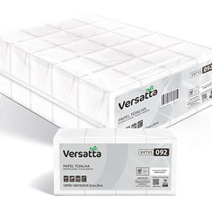 PAPEL TOALHA INTERFOLHA FOLHA SIMPLES 2 DOBRAS 1000 FOLHAS VERSATTA VVTVS092