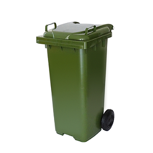 CONTEINER COM RODAS 0120 LITROS VERDE JSN