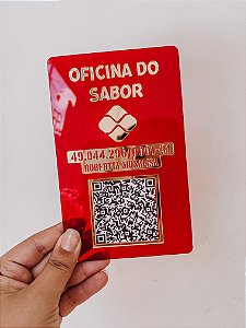 Placa Pix Acríica 1 Espaço